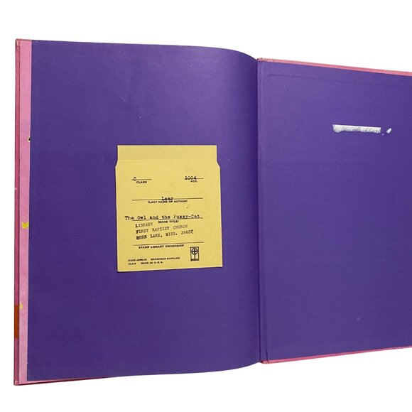 Edward Lear Hardcover Book Lot of 2 Psychedelic Artwork Dale Maxey Vtg 60s 70s - Picture 12 of 12